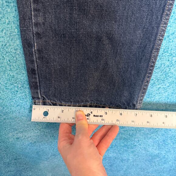 Levis 514 Jeans W30 L30 Mens Dark Blue Straight Fit Vintage Denim Fits 30x29 - Picture 6 of 14